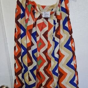 Colorful Geometric Pattern Dress